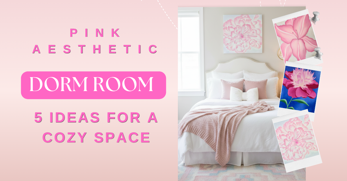🌸 5 Pink Aesthetic Dorm Room Ideas to Create a Cozy, Colorful Space