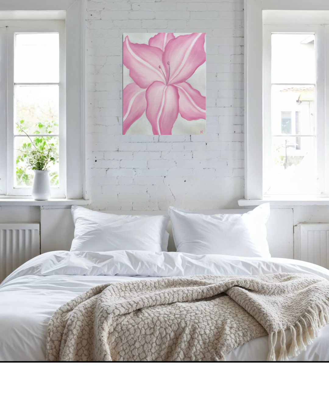 Blush Bloom PRINT on Gallery Wrapped Canvas