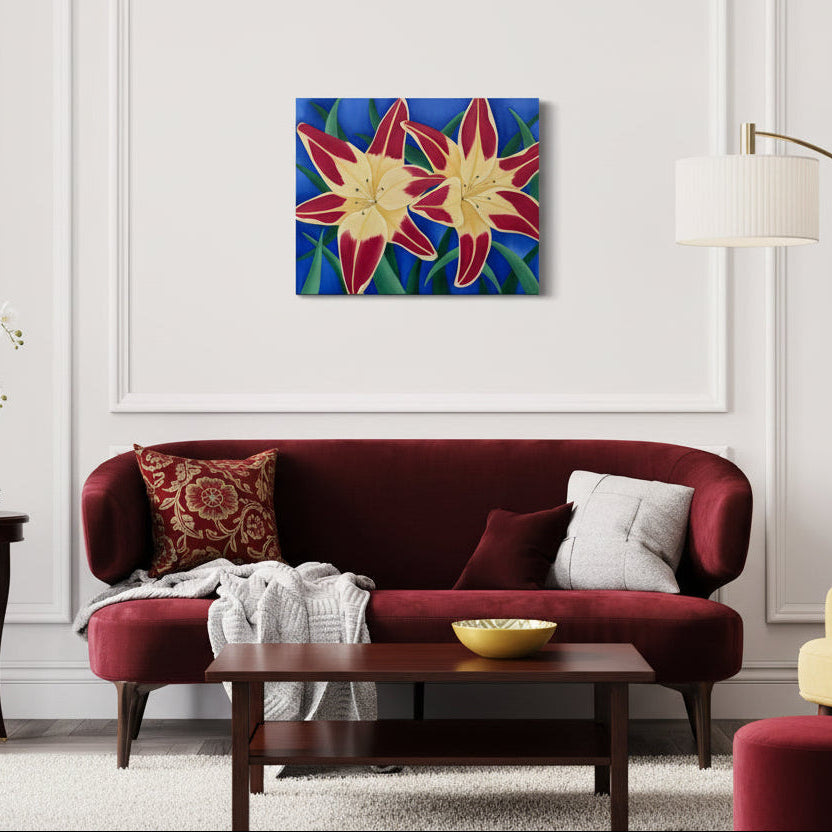 Sunset Lily: PRINT on Gallery Wrapped Canvas