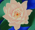 Water Lily #1: ORIGINAL Oil Painting on Gallery Wrapped Canvas