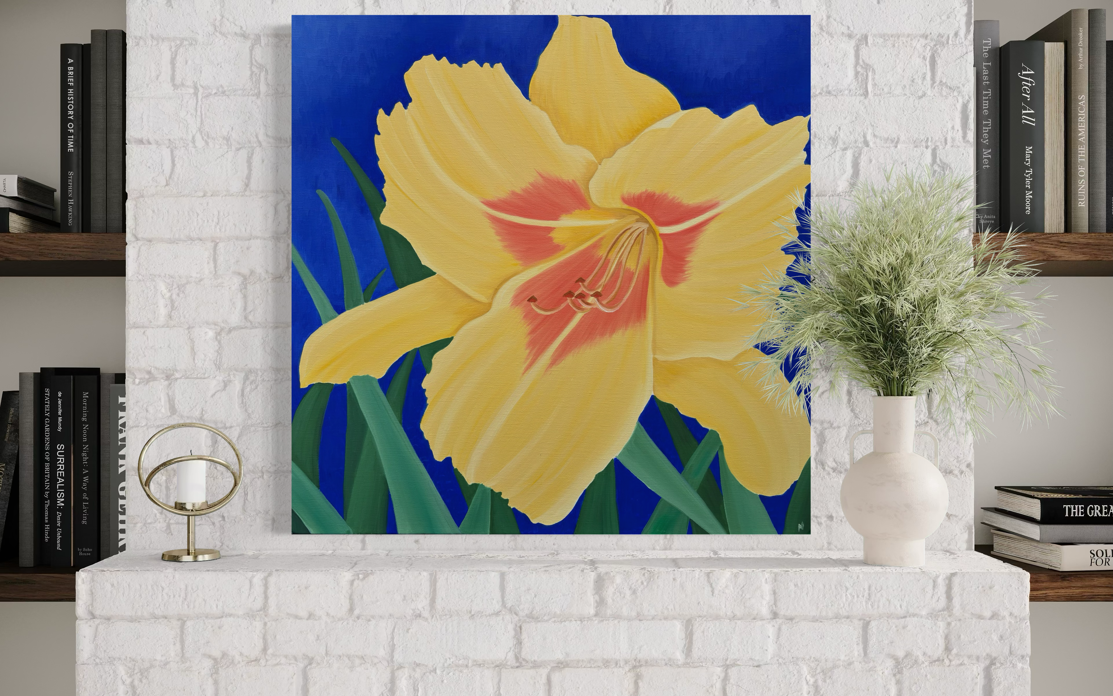Golden Lily: PRINT on Gallery Wrapped Canvas