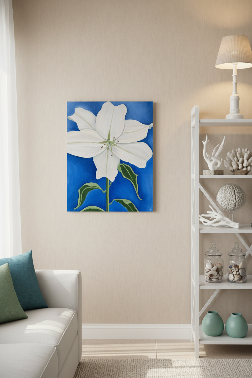 Stillness: Dorm Decor Wall Art Print on Gallery Wrapped Canvas