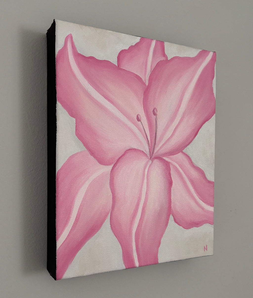 Blush Bloom: ORIGINAL Oil Panting on Gallery Wrapped Canvas