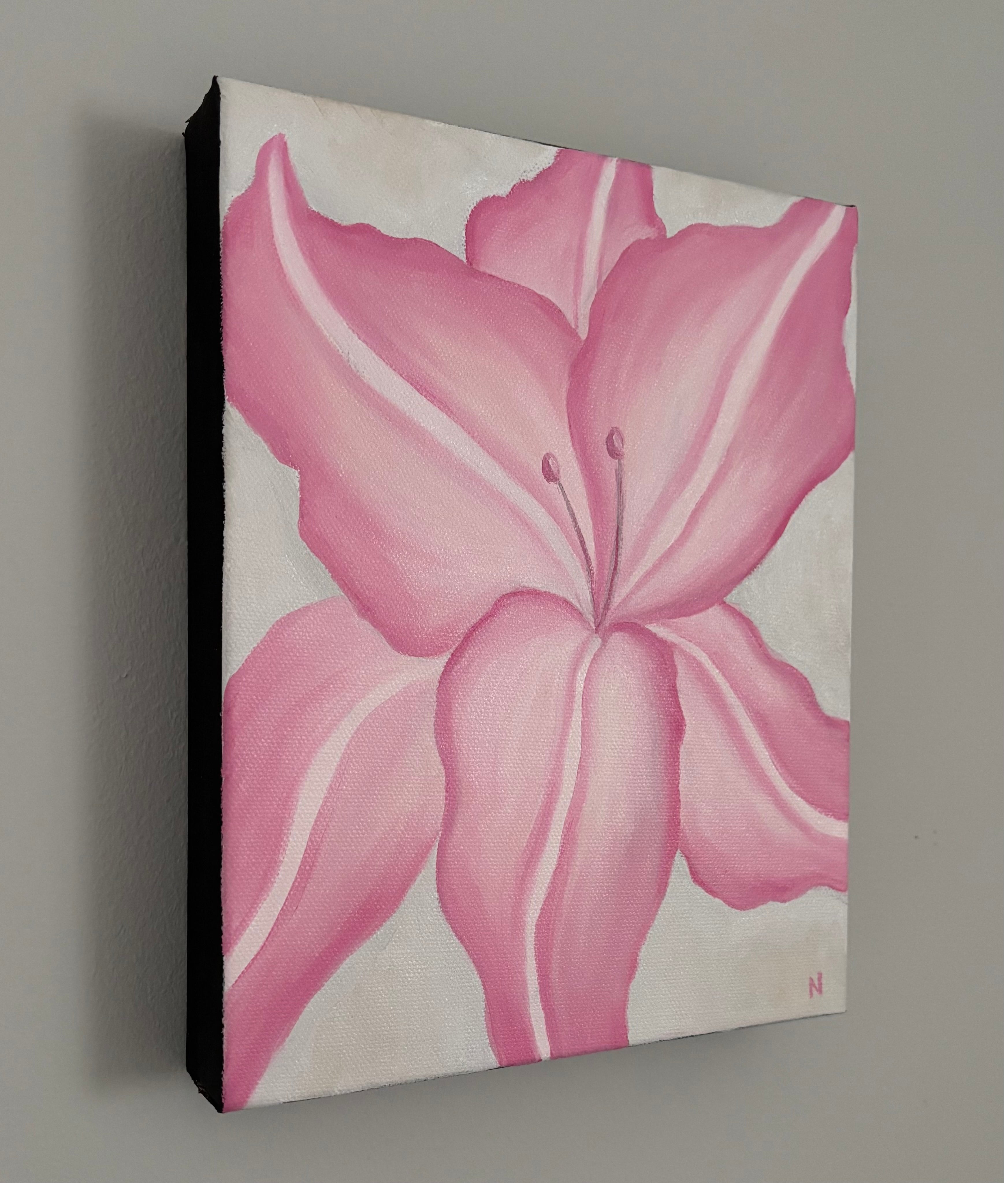 Blush Bloom: ORIGINAL Oil Panting on Gallery Wrapped Canvas