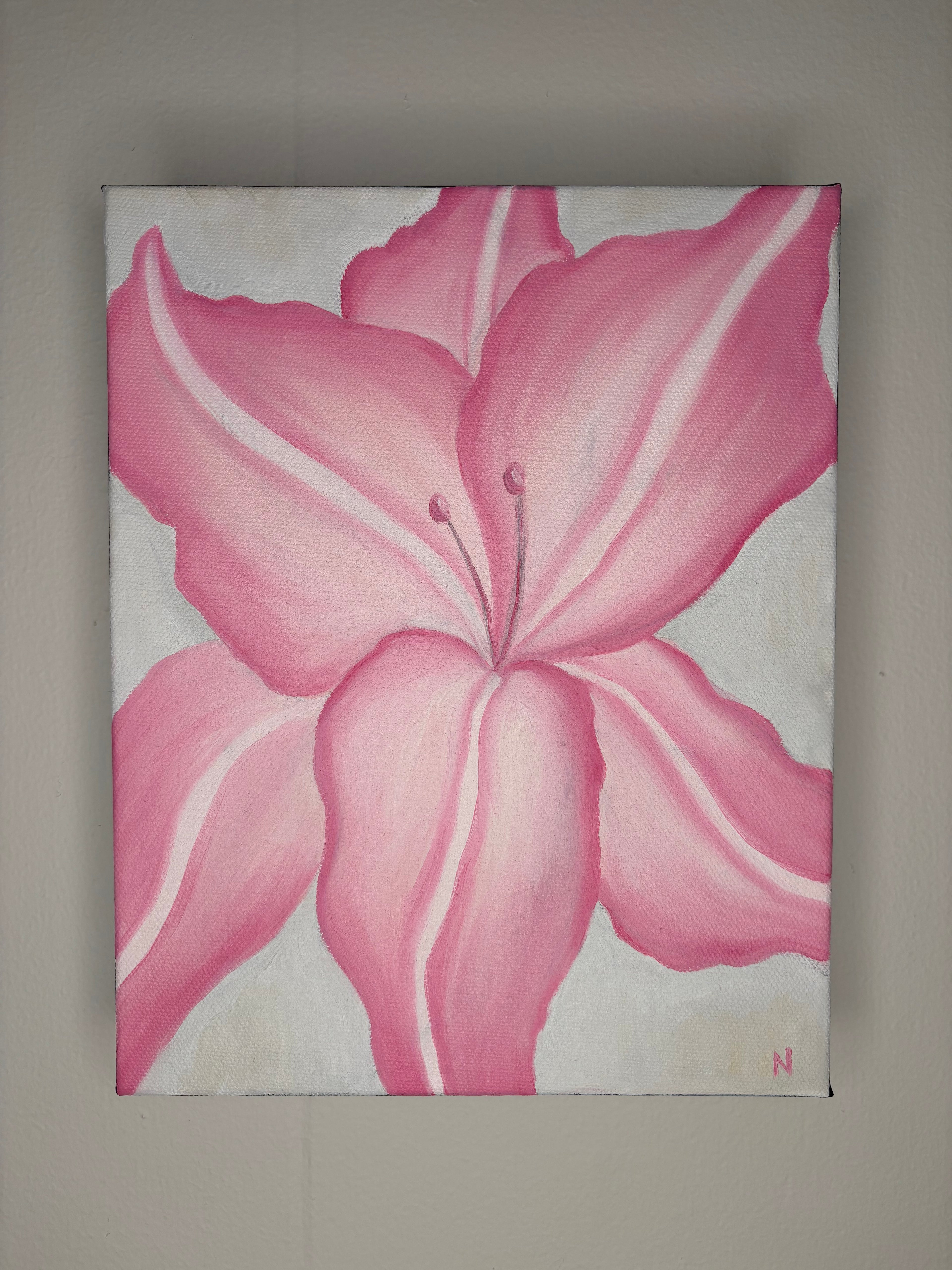 Blush Bloom: ORIGINAL Oil Panting on Gallery Wrapped Canvas