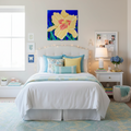 Golden Lily: Dorm Decor Wall Art on Gallery Wrapped Canvas