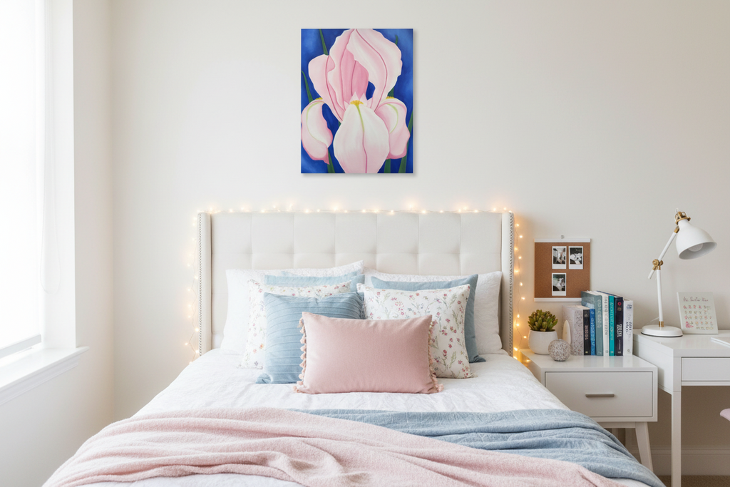 Strength in Bloom: Dorm Decor Wall Art PRINT on Gallery Wrapped Canvas