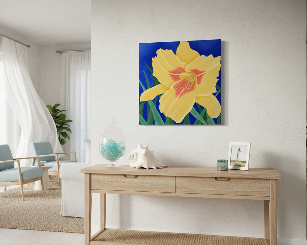 Golden Lily: PRINT on Gallery Wrapped Canvas