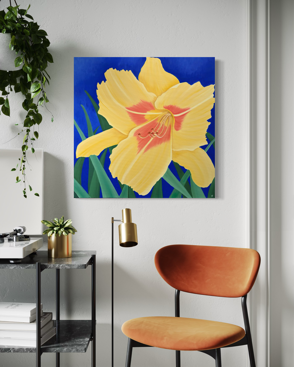 Golden Lily: PRINT on Gallery Wrapped Canvas