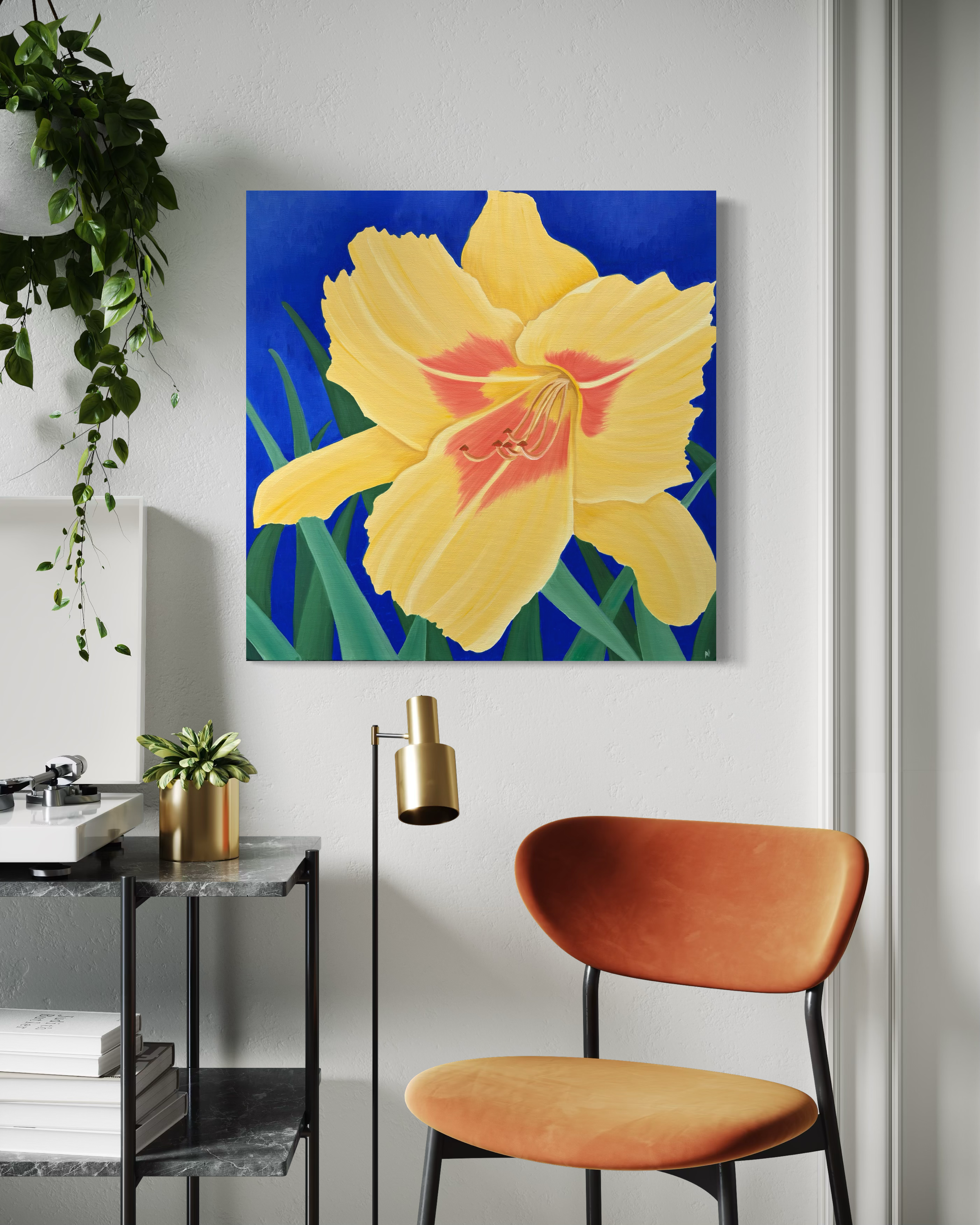 Golden Lily: PRINT on Gallery Wrapped Canvas