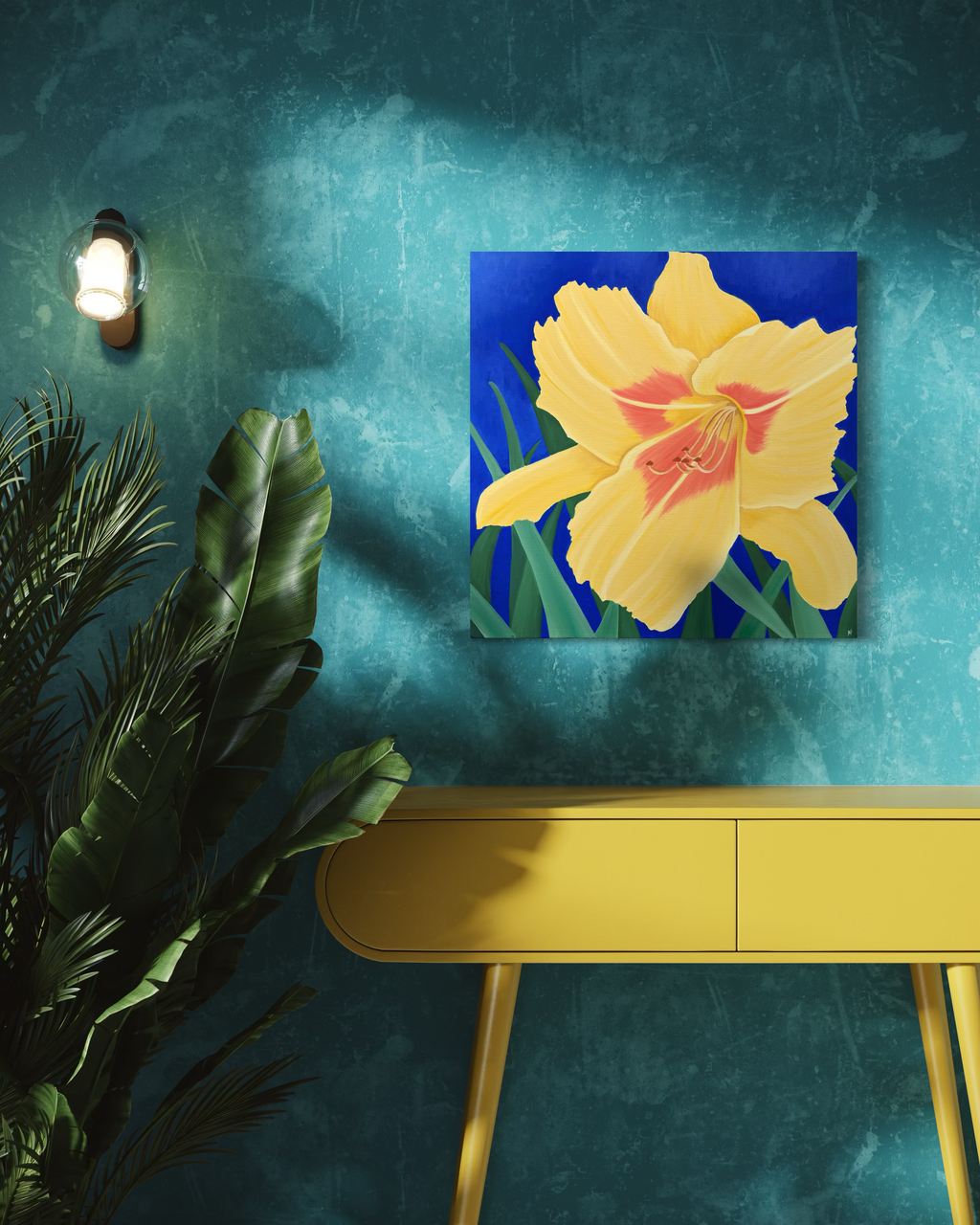 Golden Lily: PRINT on Gallery Wrapped Canvas