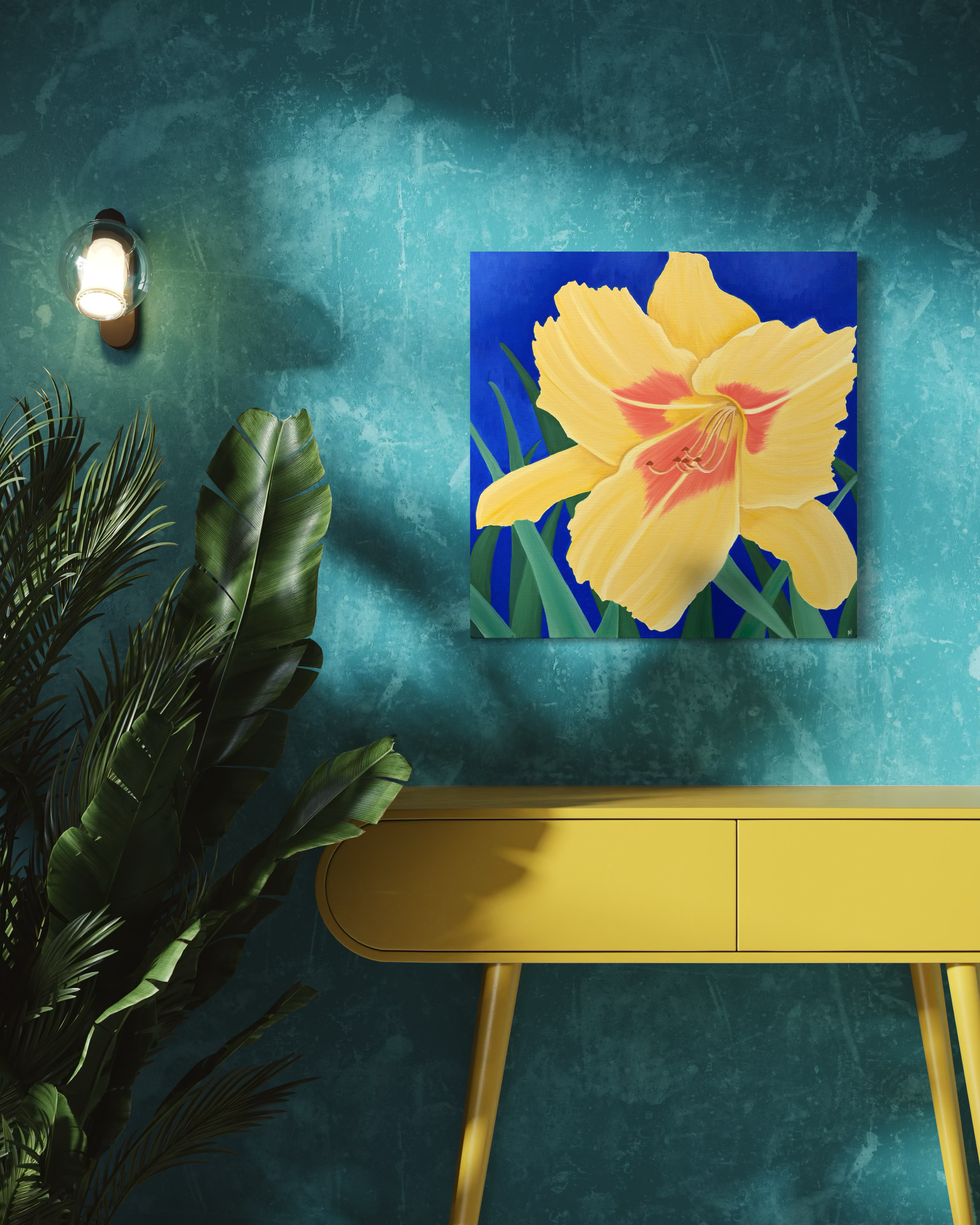 Golden Lily: PRINT on Gallery Wrapped Canvas