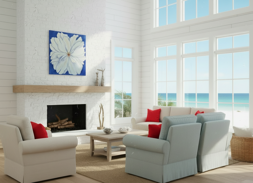 White Fire: PRINT on Gallery Wrapped Canvas