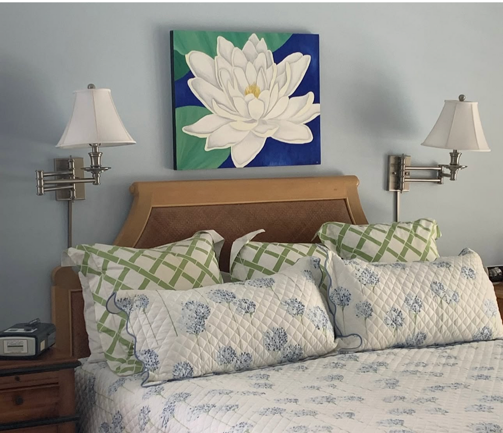 Water Lily #2: ORIGINAL Oil Painting on Gallery Wrapped Canvas