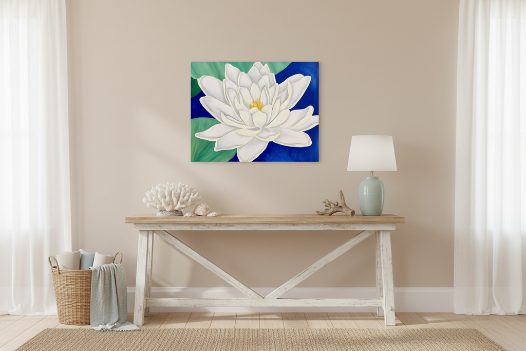 Water Lily #2: PRINT on Gallery Wrapped Canvas
