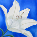Lily in Blue: ORIGINAL Oil Painting on Gallery Wrapped Canvas&nbsp;